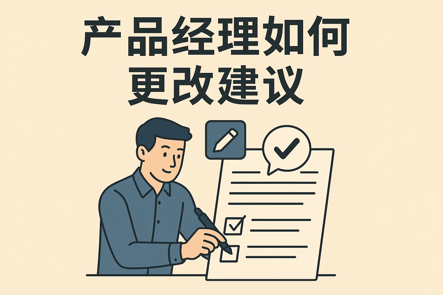 产品经理如何写更改建议