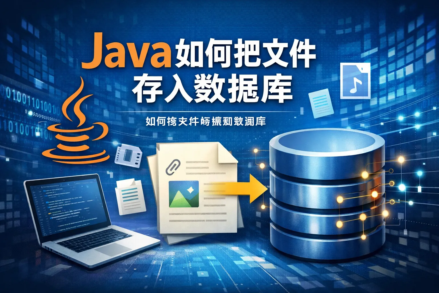 java如何把文件存入数据库