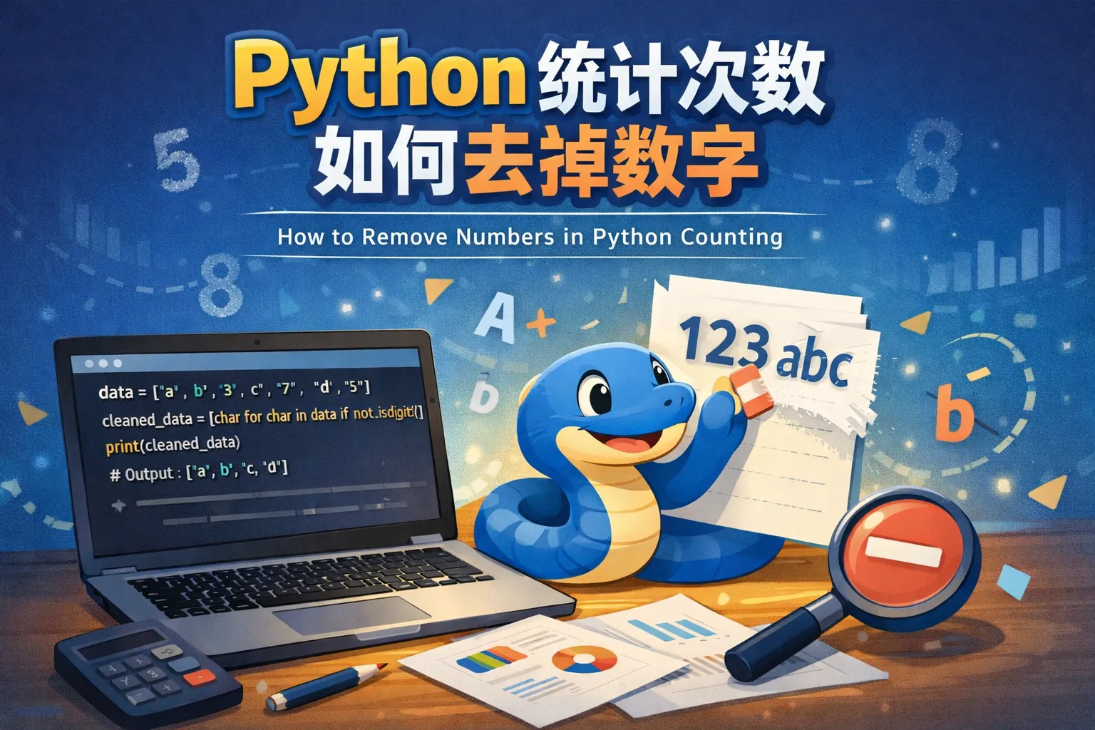 Python统计次数如何去掉数字