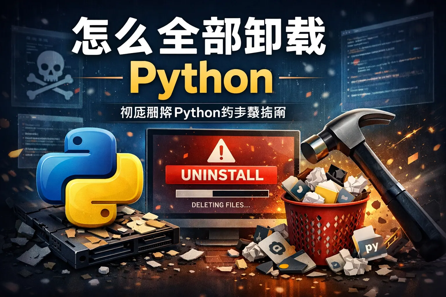 怎么全部卸载python