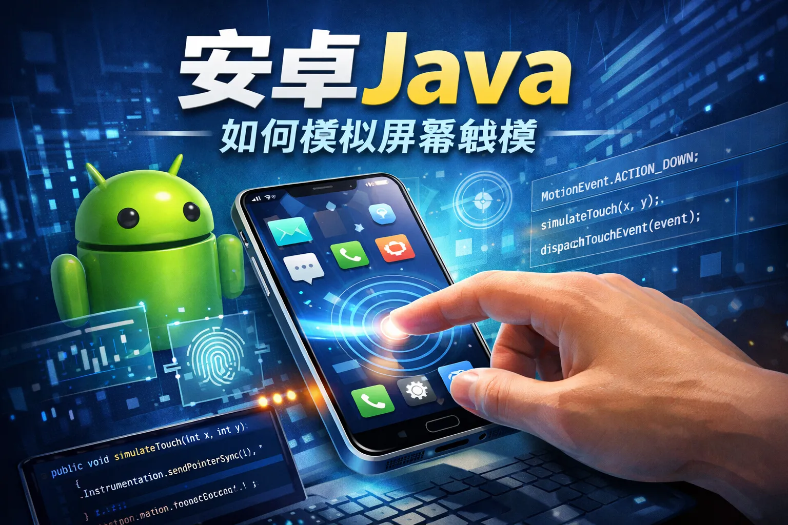 安卓java如何模拟屏幕触摸