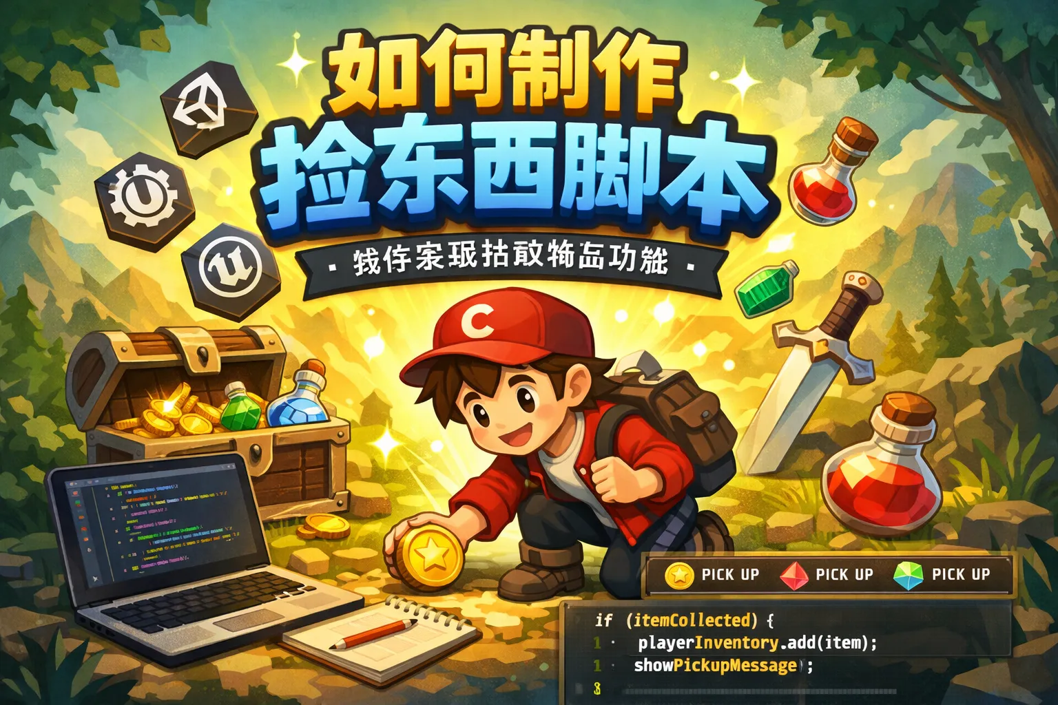 如何制作捡东西脚本