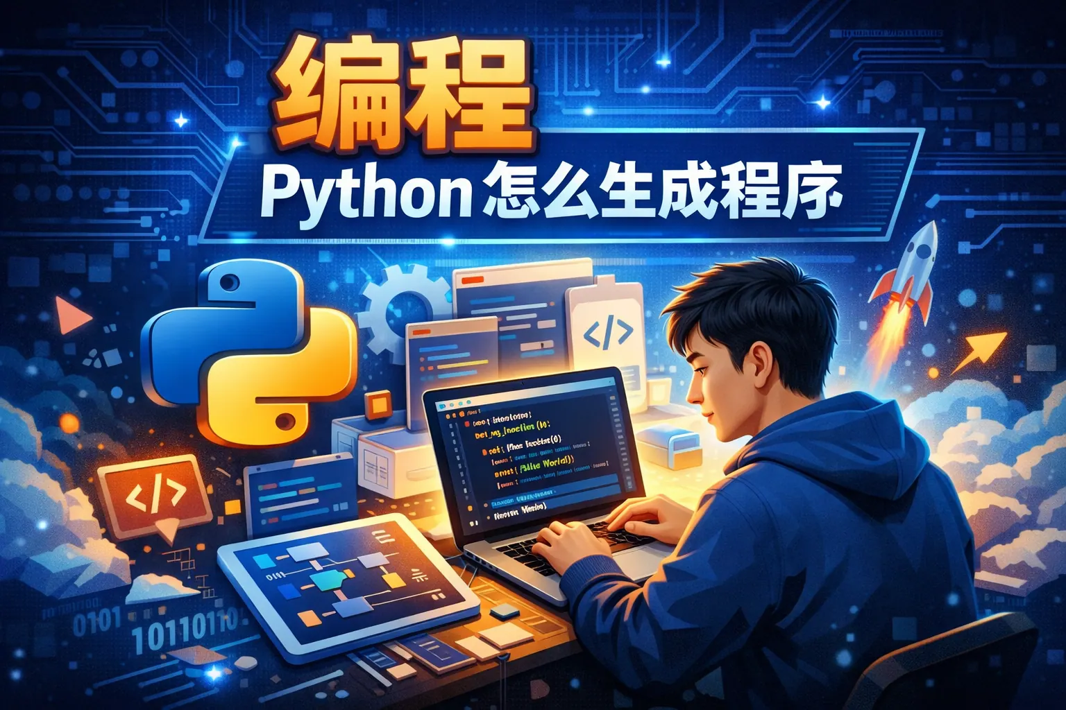 编程python怎么生成程序