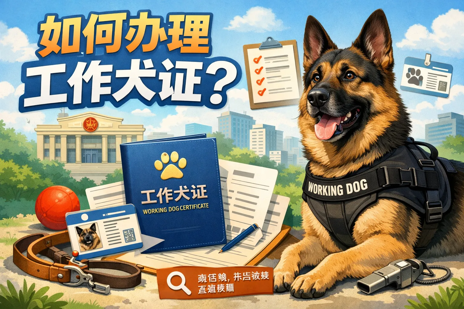 如何办理工作犬证