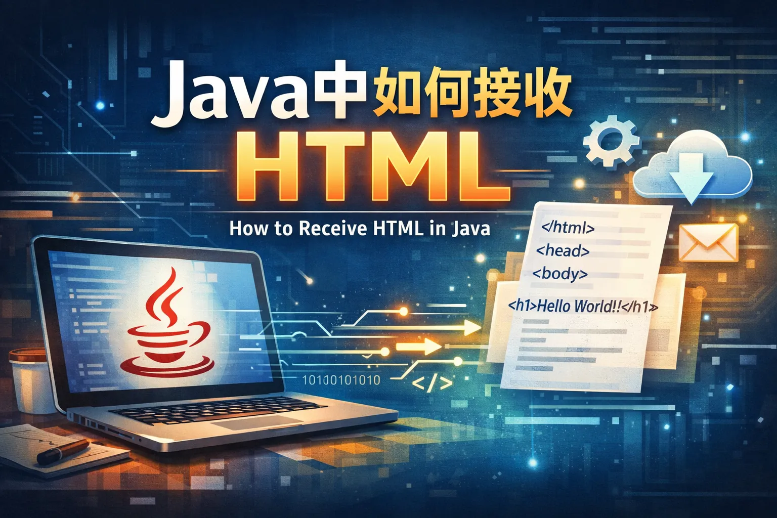 java中如何接受html