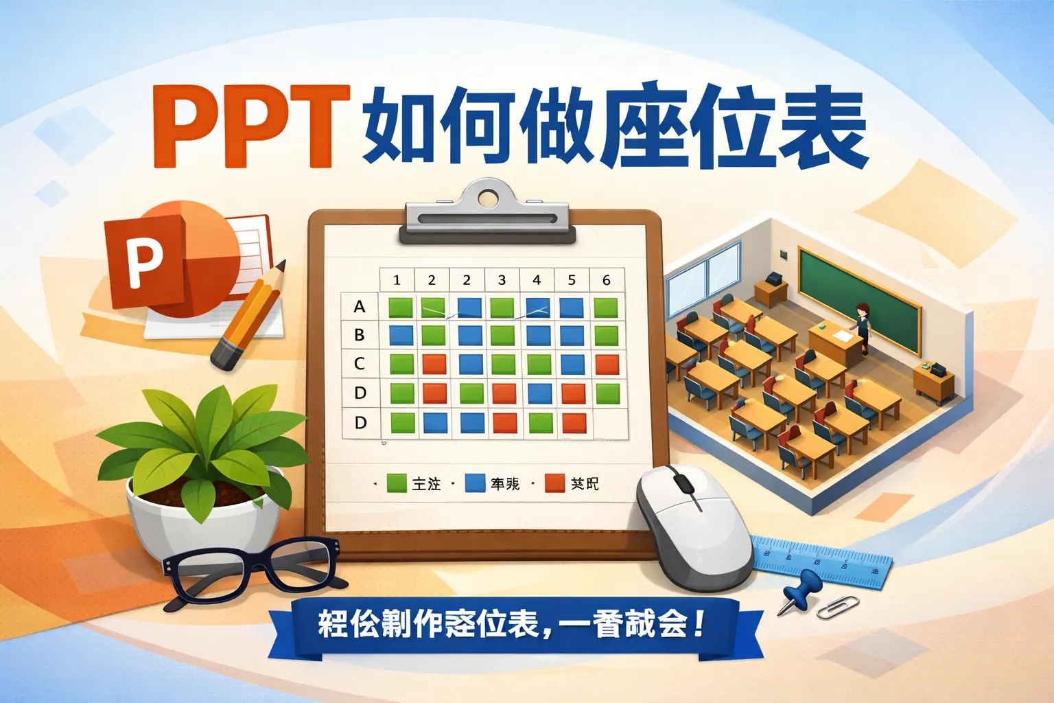 ppt如何做座位表