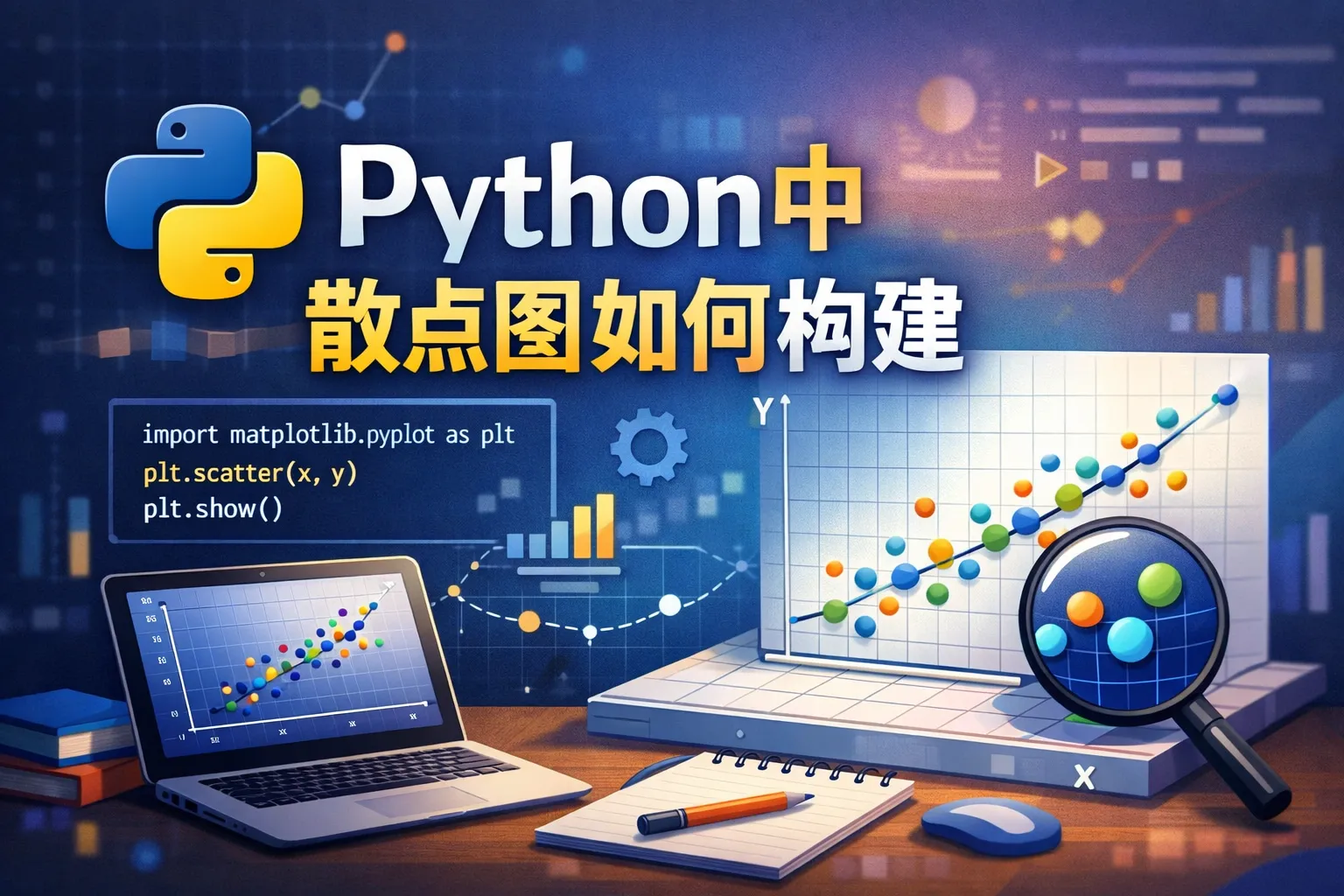 python中散点图如何构建