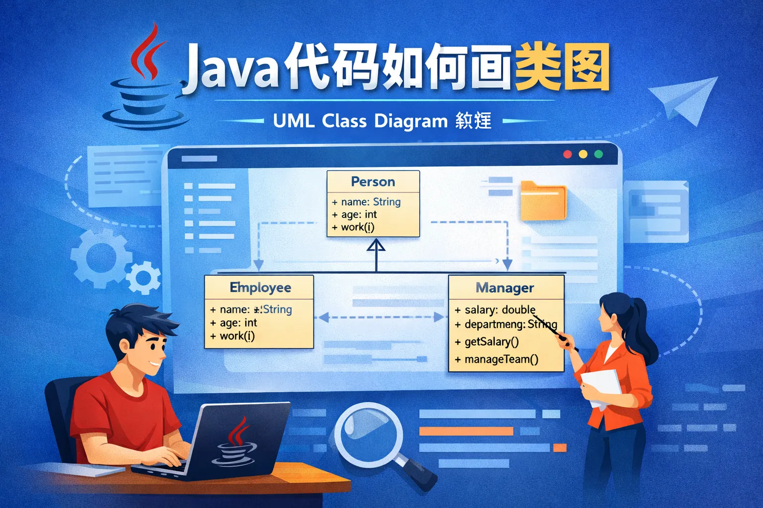 java代码如何画类图