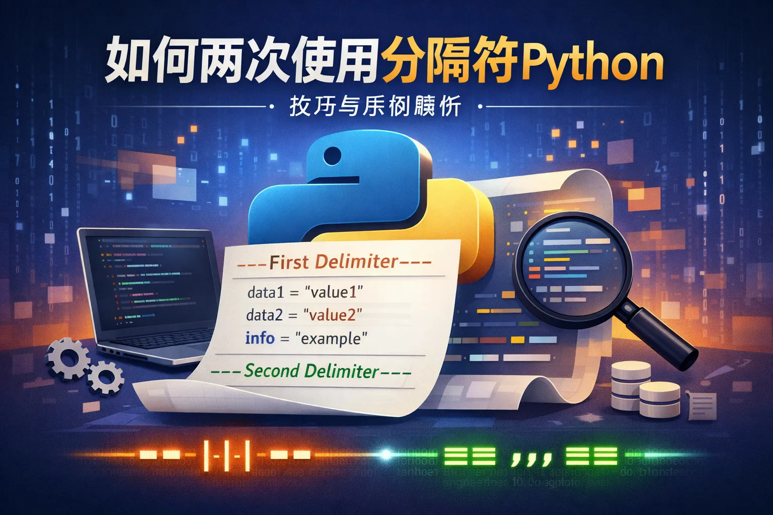 如何两次使用分隔符python