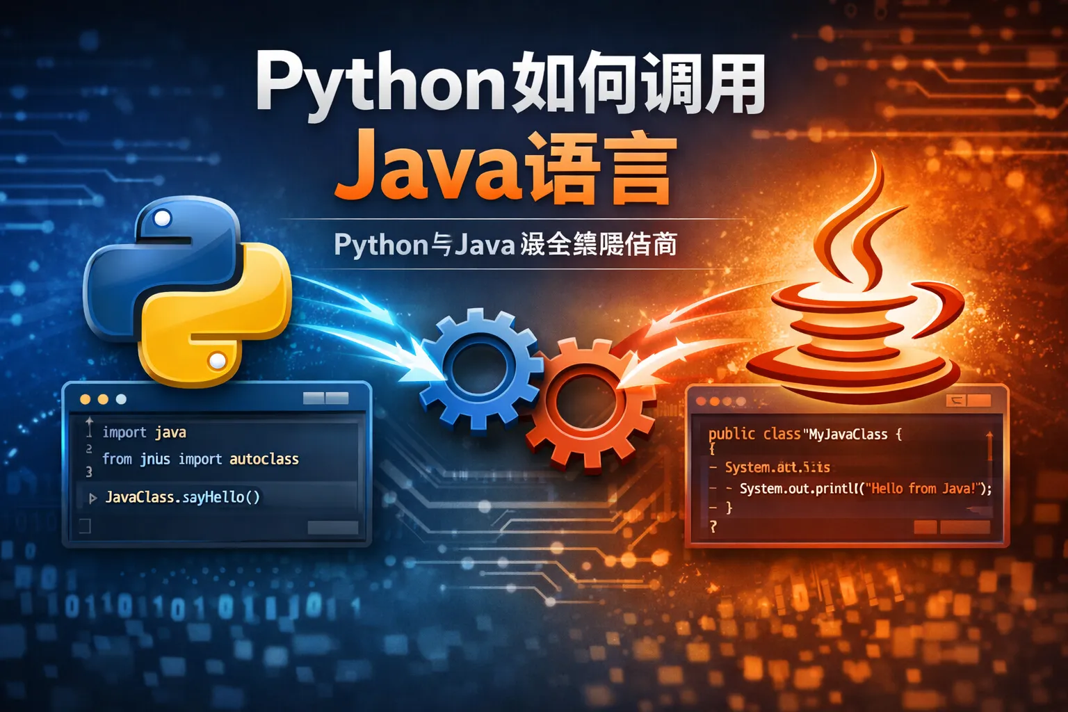 python如何调用java语言