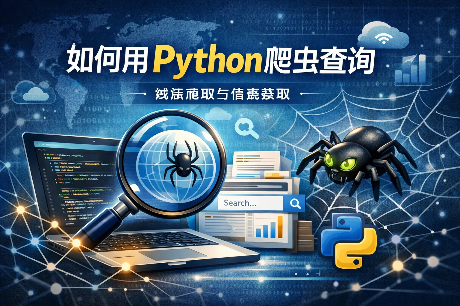 如何用python 爬虫查询