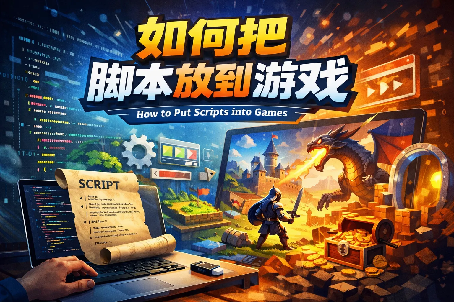 如何把脚本放到游戏