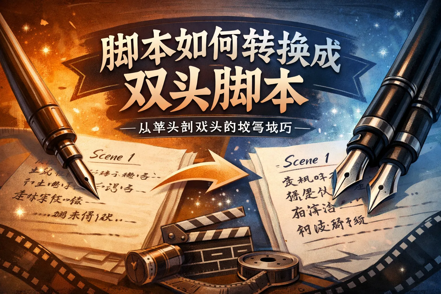 脚本如何转换成双头脚本