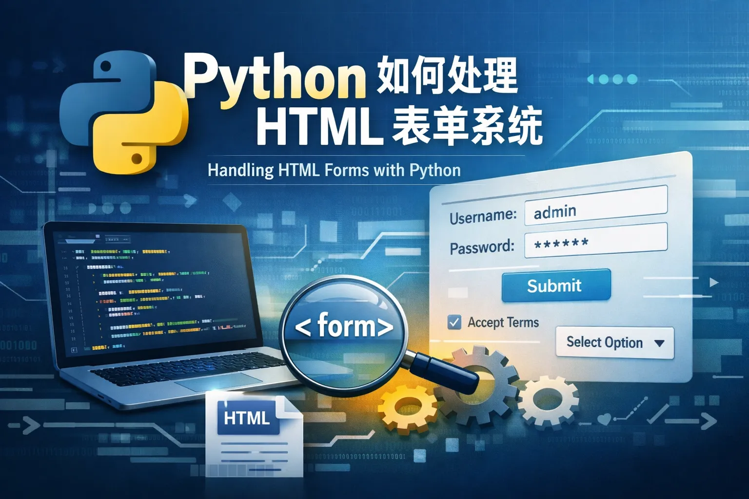 python如何处理html表单系统