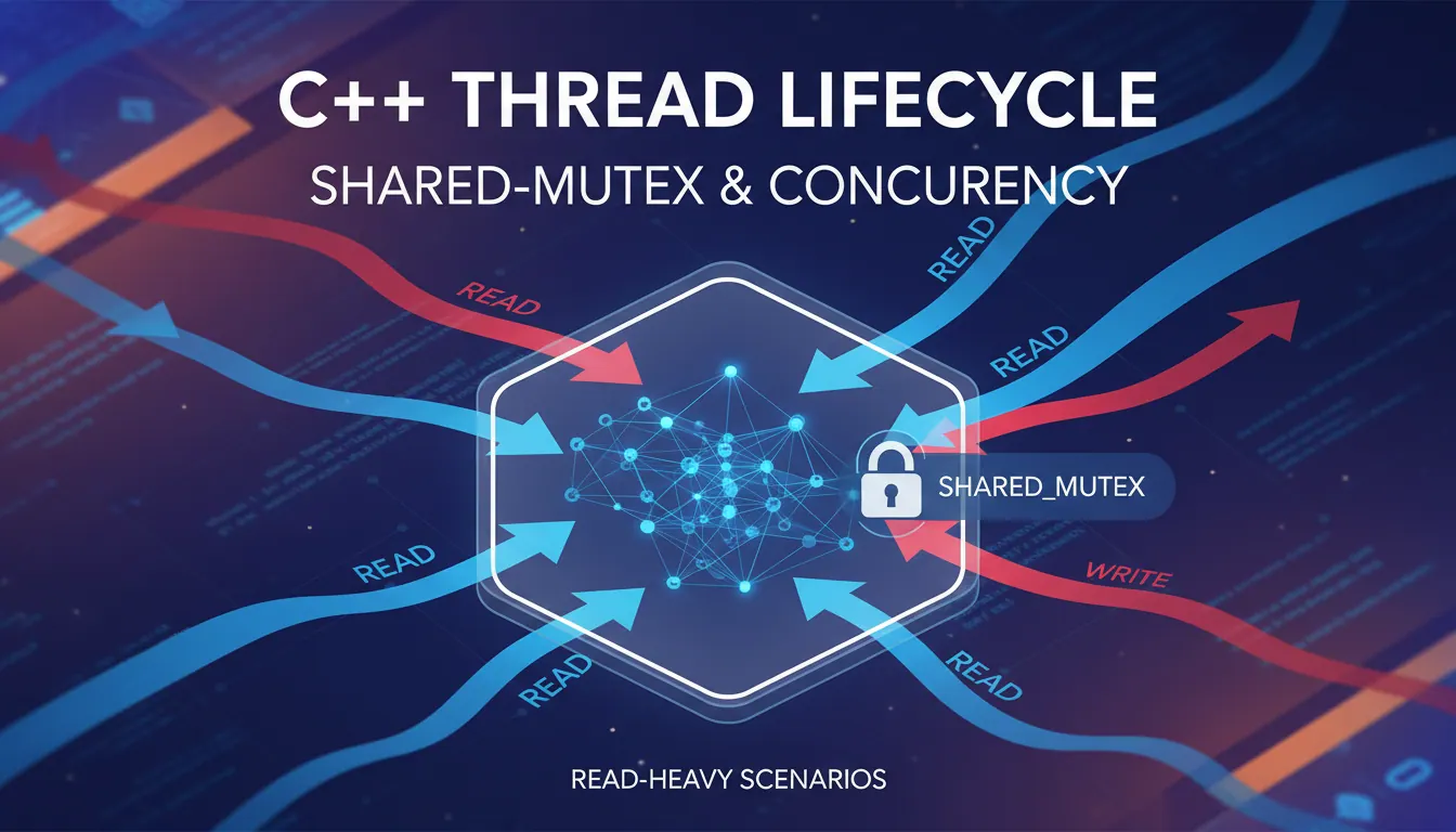 C++ 读写锁怎么理解线程生命周期:shared_mutex、读多写少和适用场景的并发问题复盘