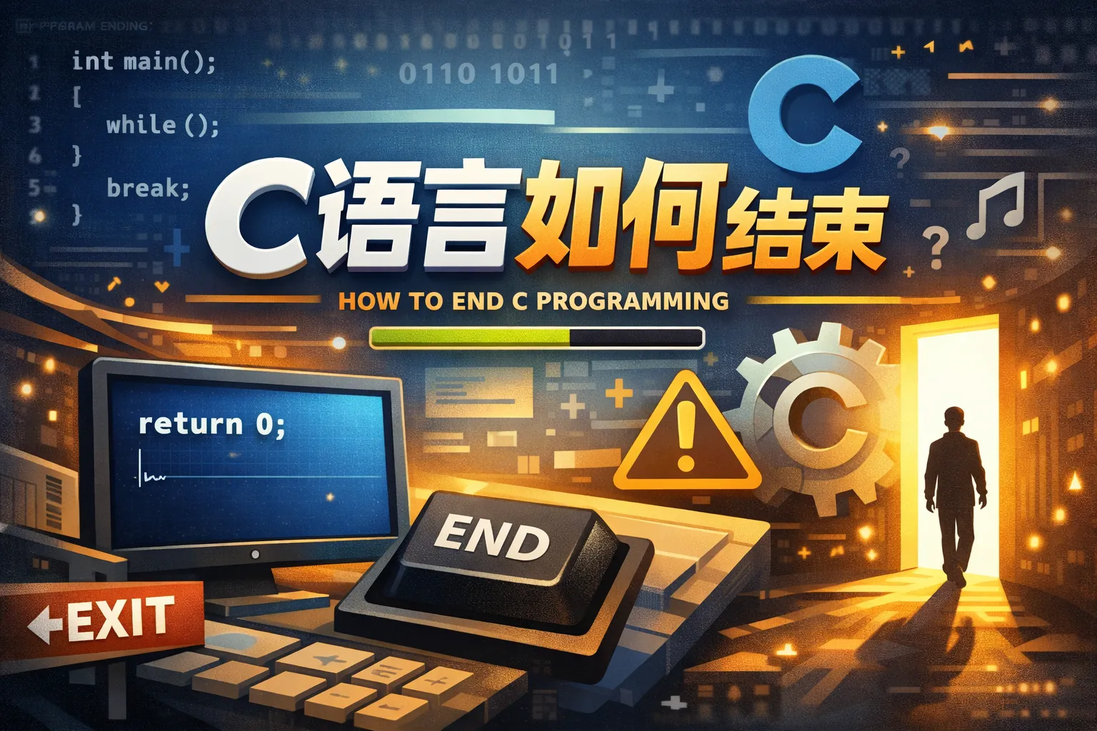c语言如何结束