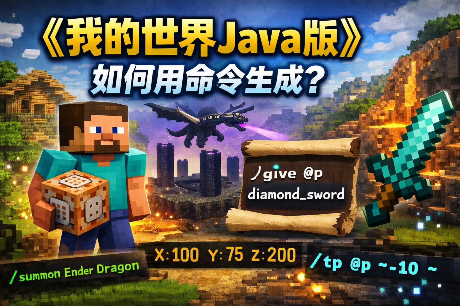 我的世界java版如何用命令