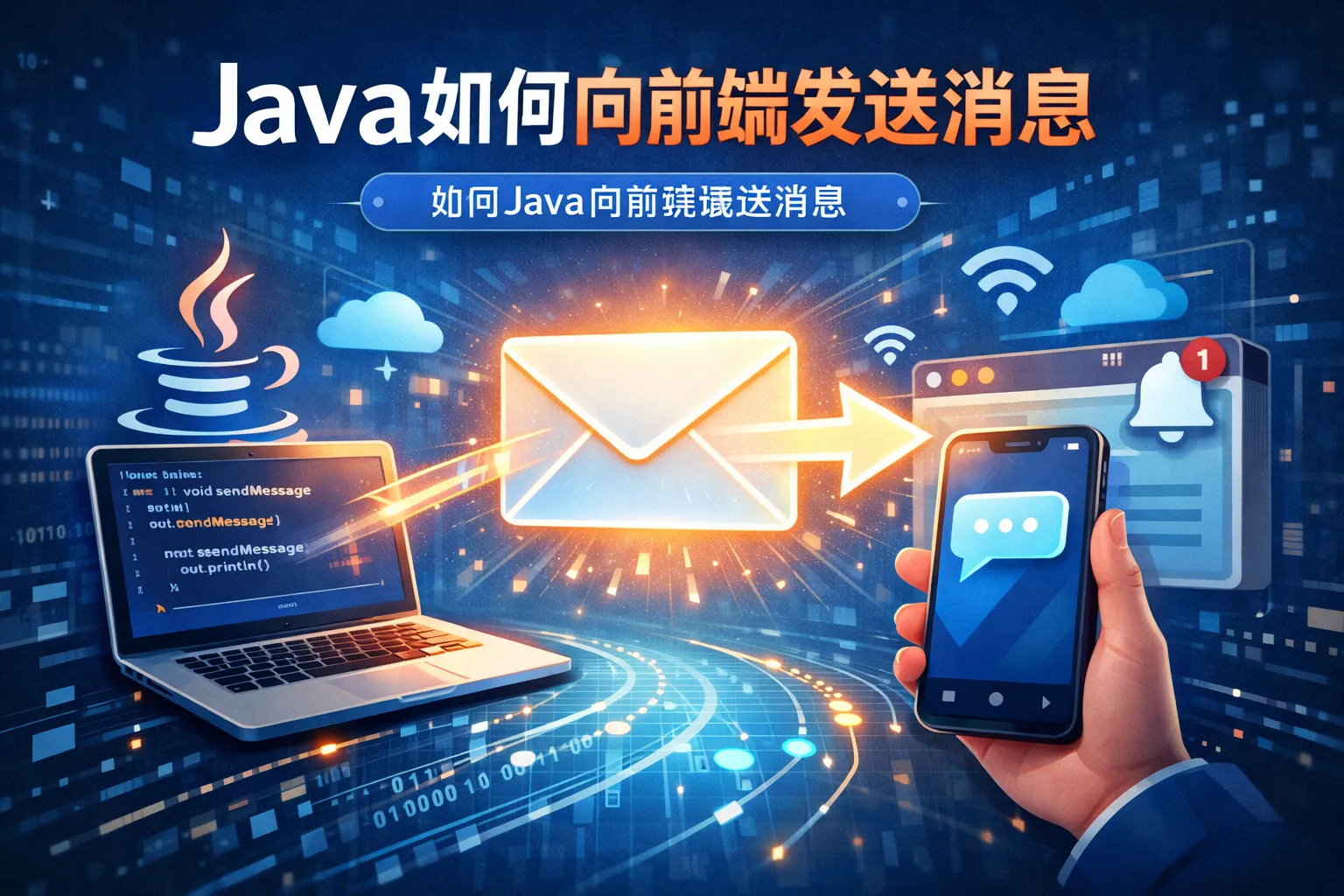 java如何向前端发送消息