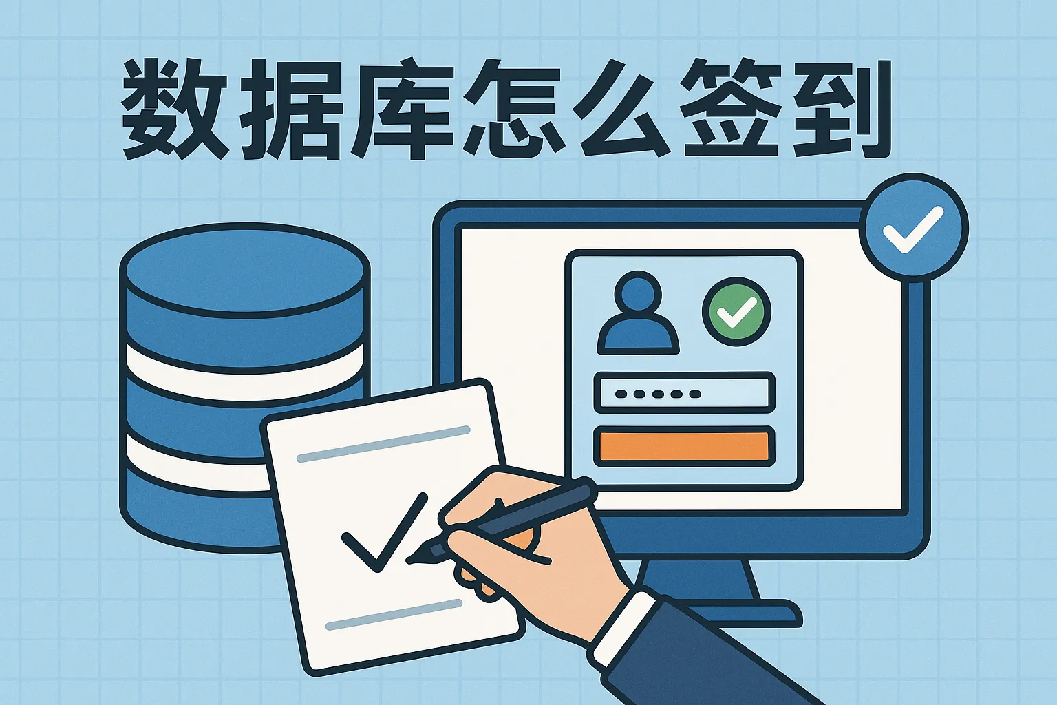 数据库怎么签到