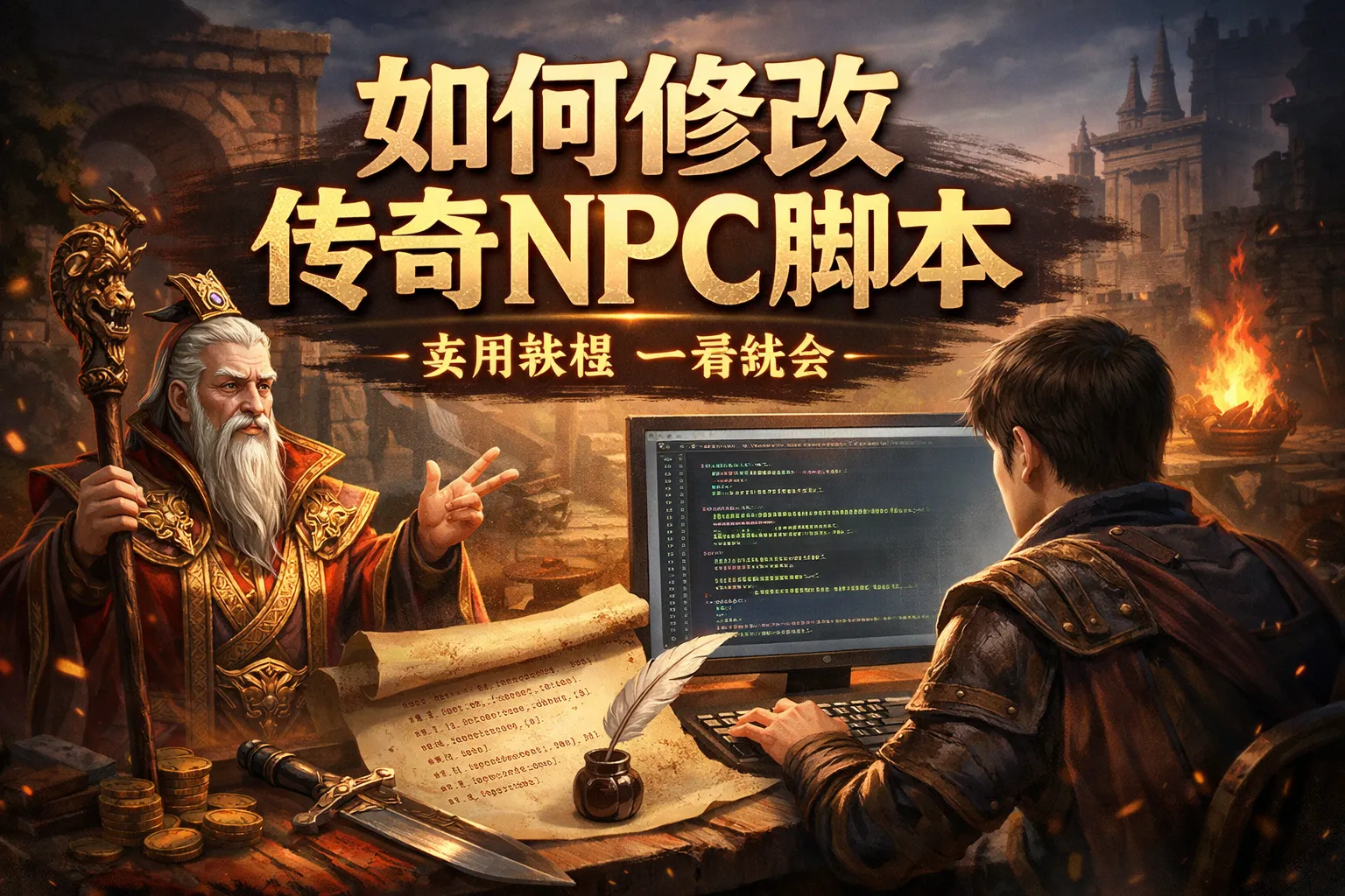 如何修改传奇npc脚本