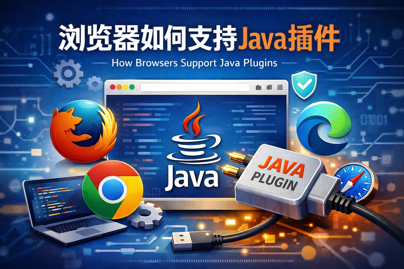 浏览器如何支持java插件