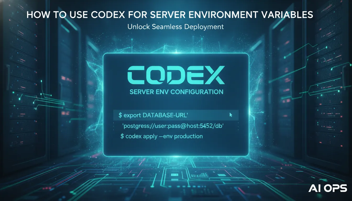 Codex Ap 怎么用Codex给服务器配置环境变量