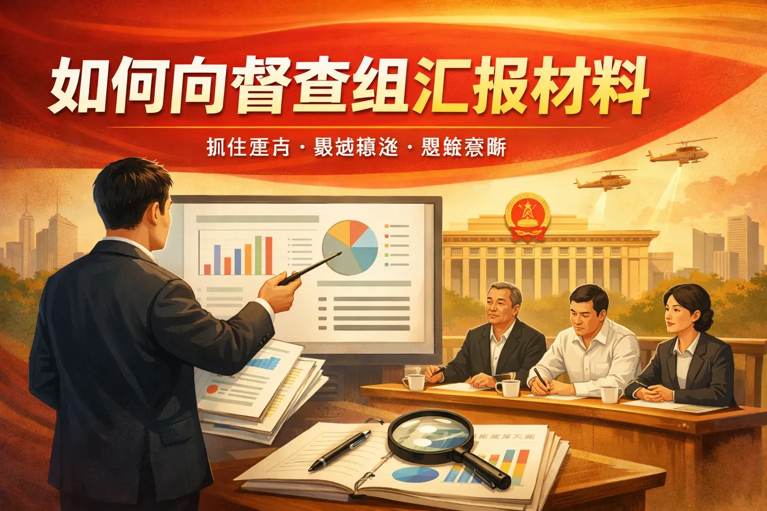 如何向督查组汇报材料