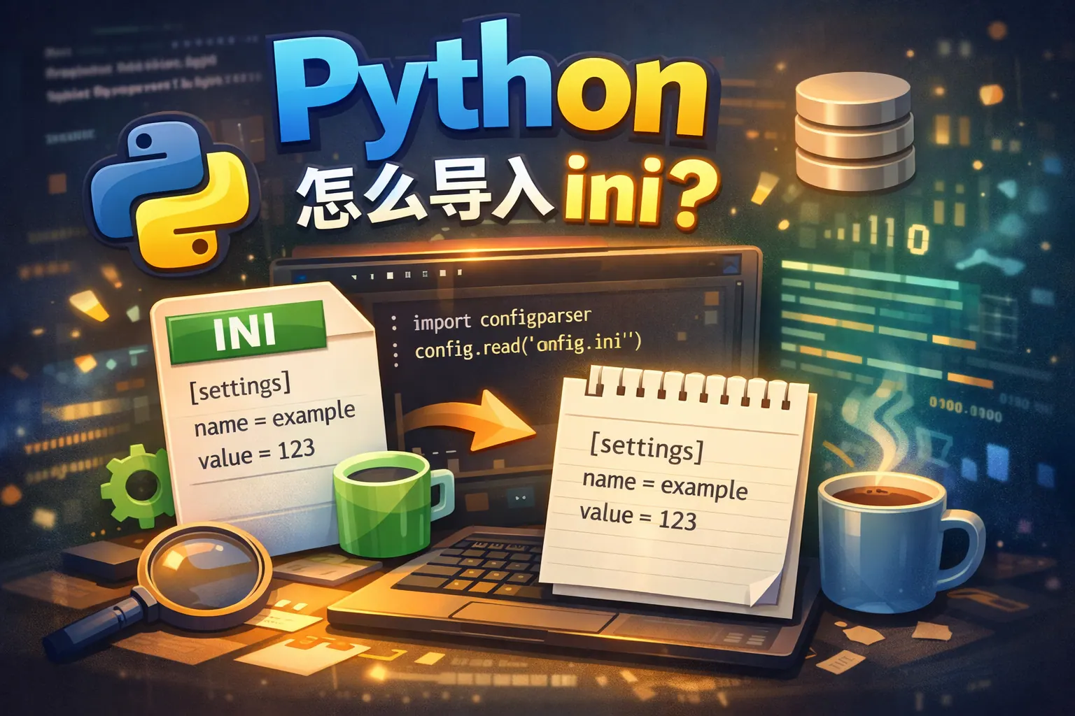 python怎么导入ini