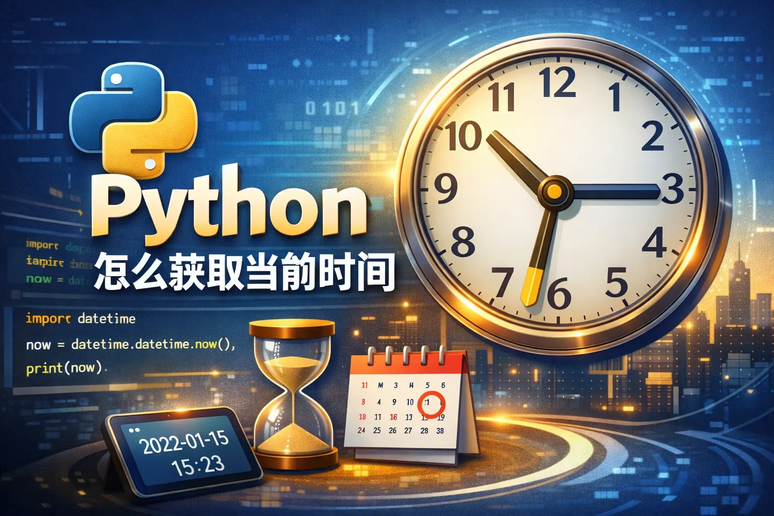 python怎么获取当前时间
