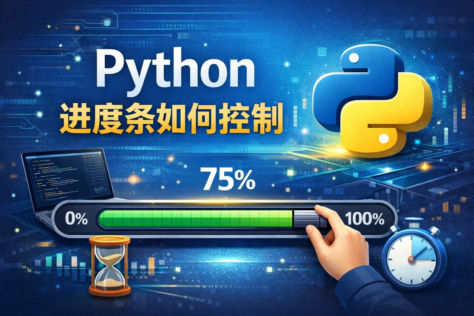 python 进度条如何控制