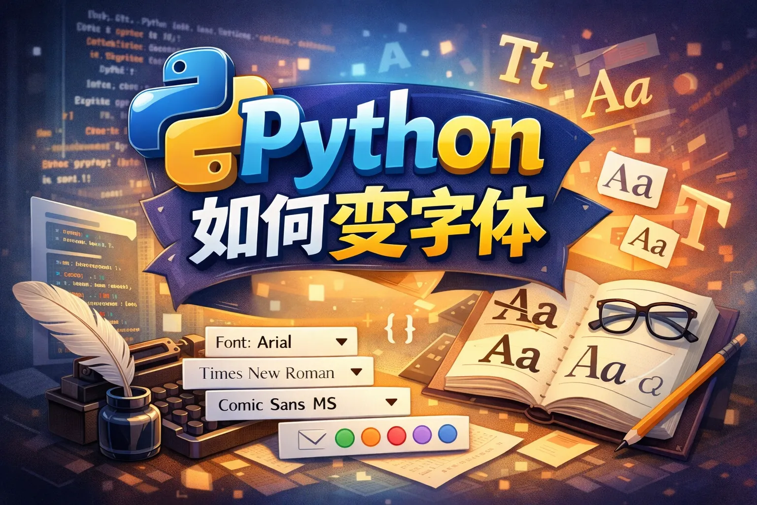 python如何变字体