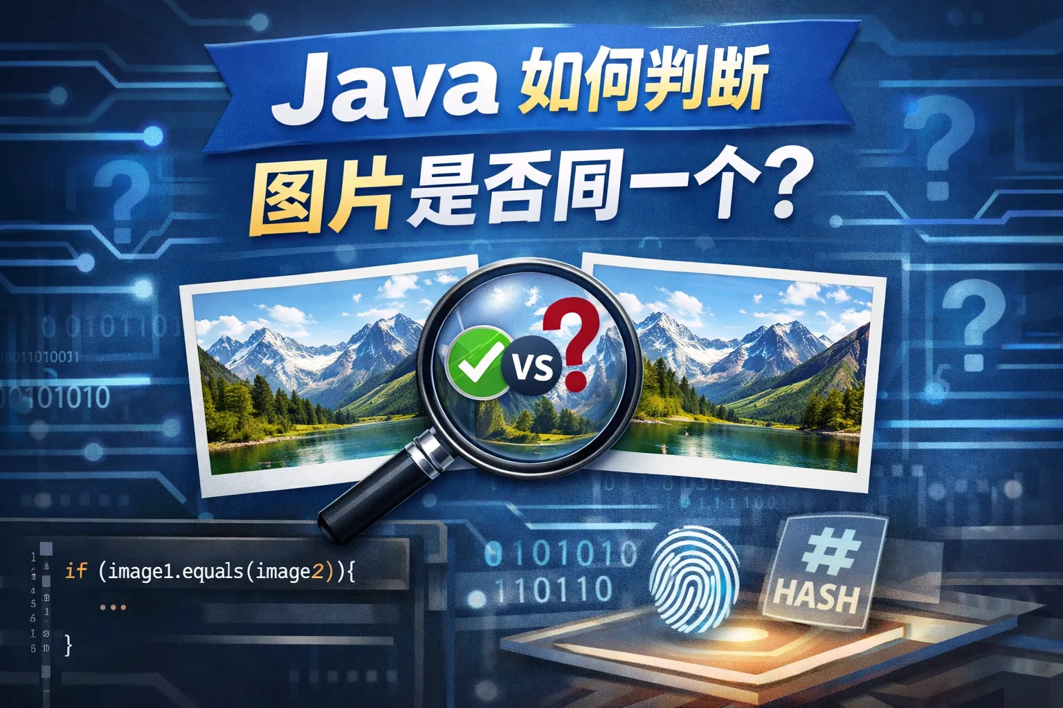 java如何判断图片是否同一个