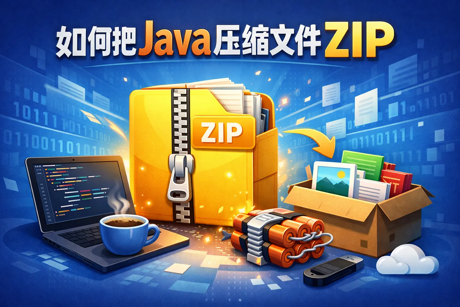 如何把java压缩文件zip