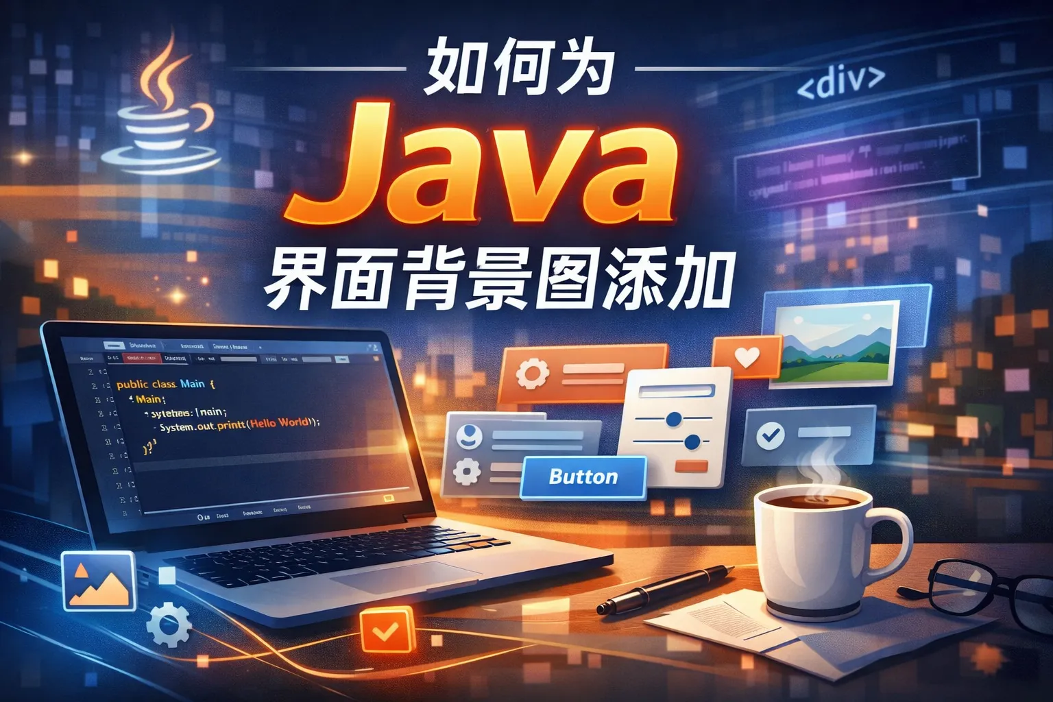 java界面背景图如何添加