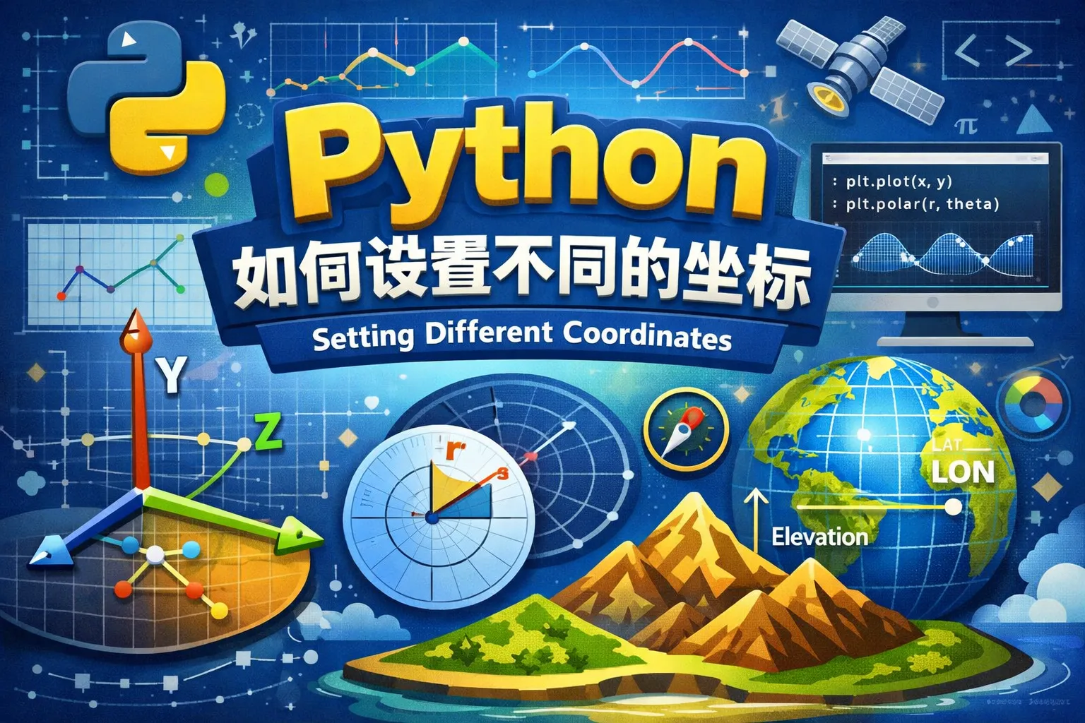 python如何设置不同的坐标