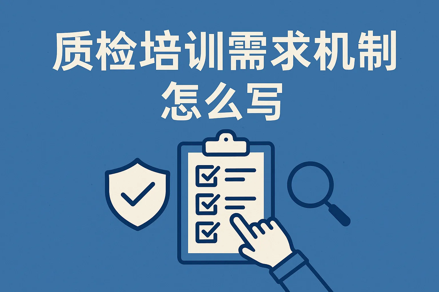 质检培训需求机制怎么写