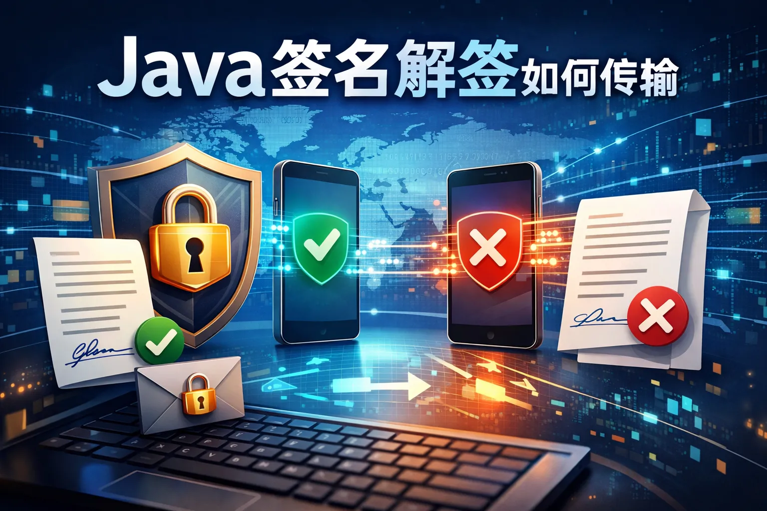 java签名解签数据如何传输