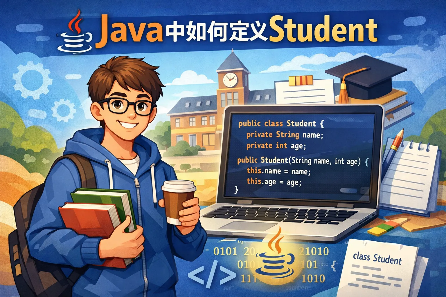 java中如何定义student