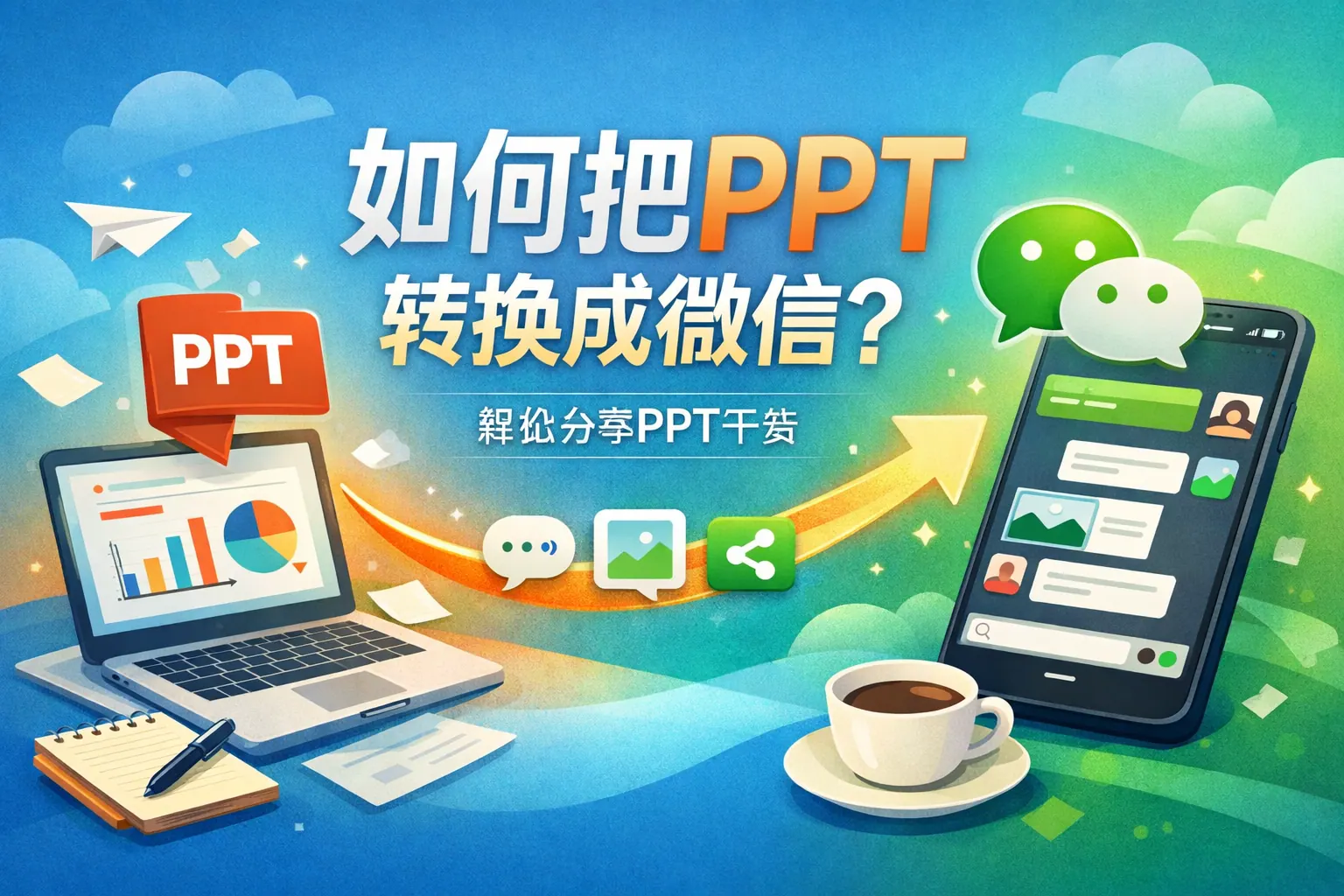 如何把ppt转换成微信