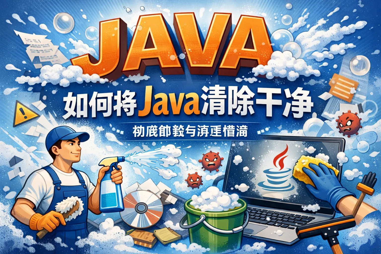 如何将java清除干净