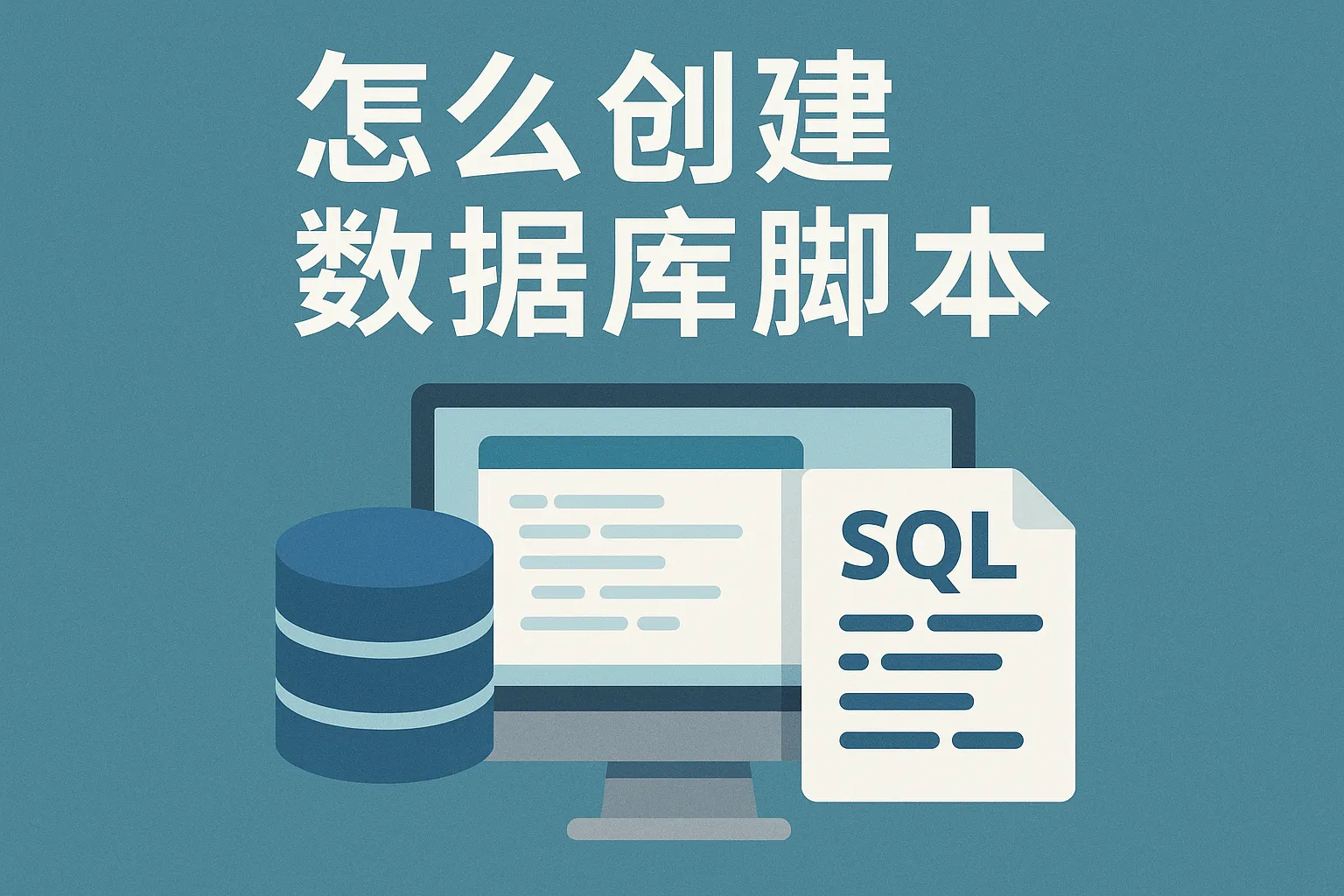 怎么创建数据库脚本