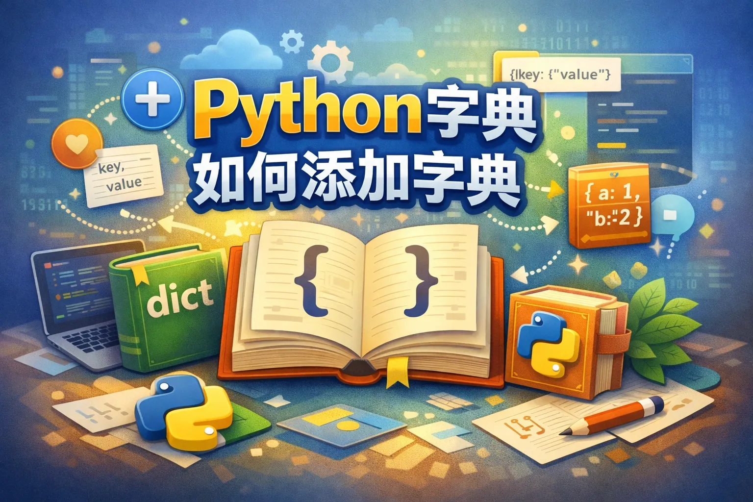 python字典如何添加字典