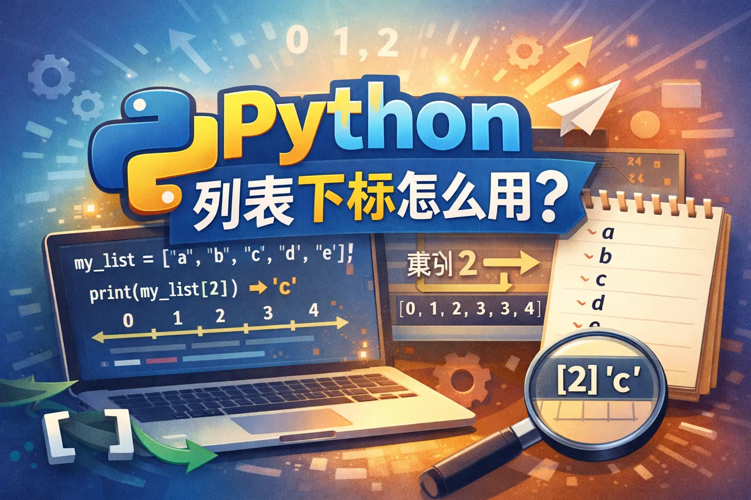 python列表下标怎么用