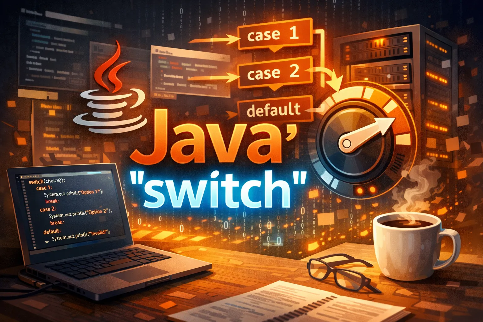 Java的witch如何嵌入进去