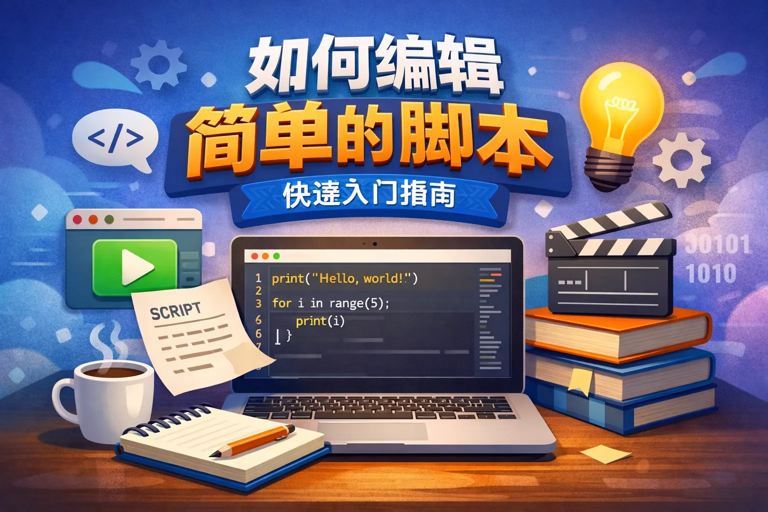 如何编辑简单的脚本