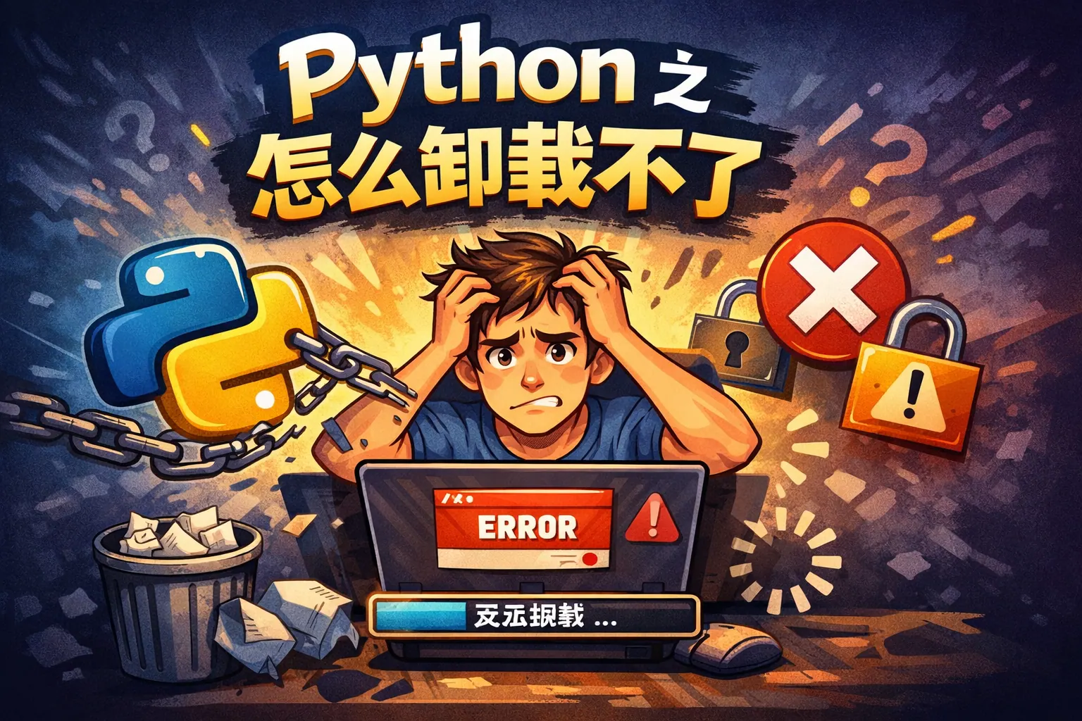 python 之 怎么卸载不了