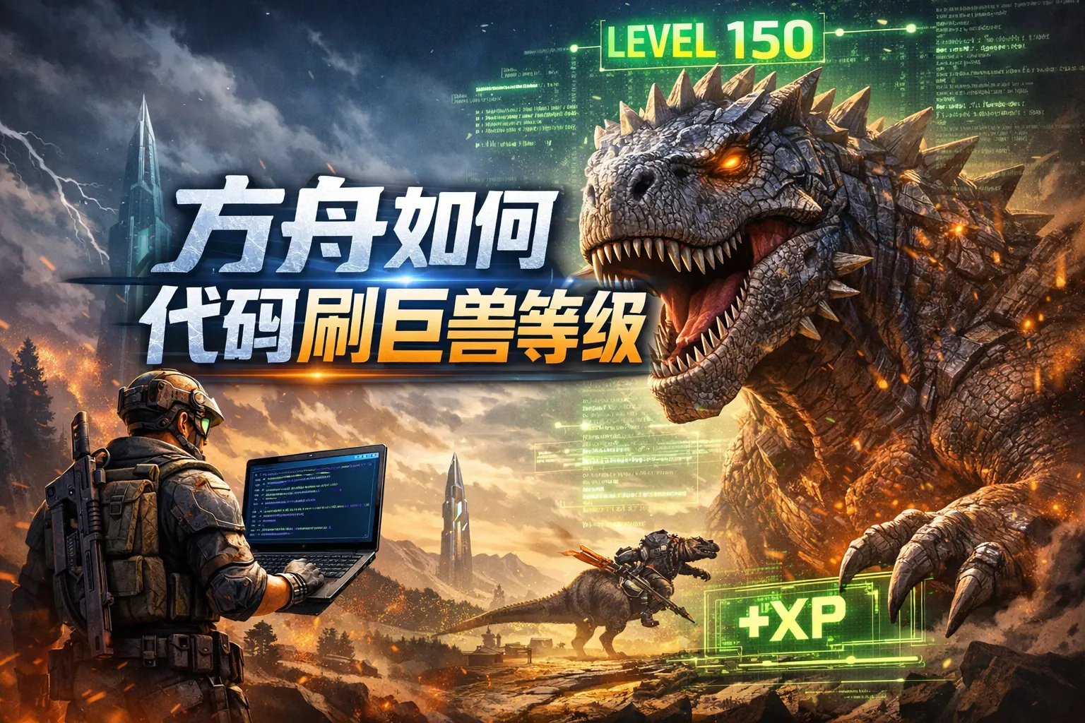 方舟如何用代码刷巨兽等级