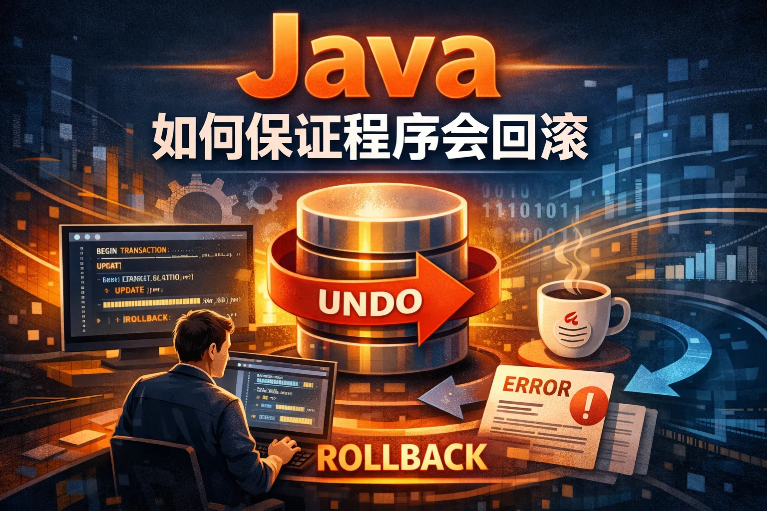java如何保证程序会回滚