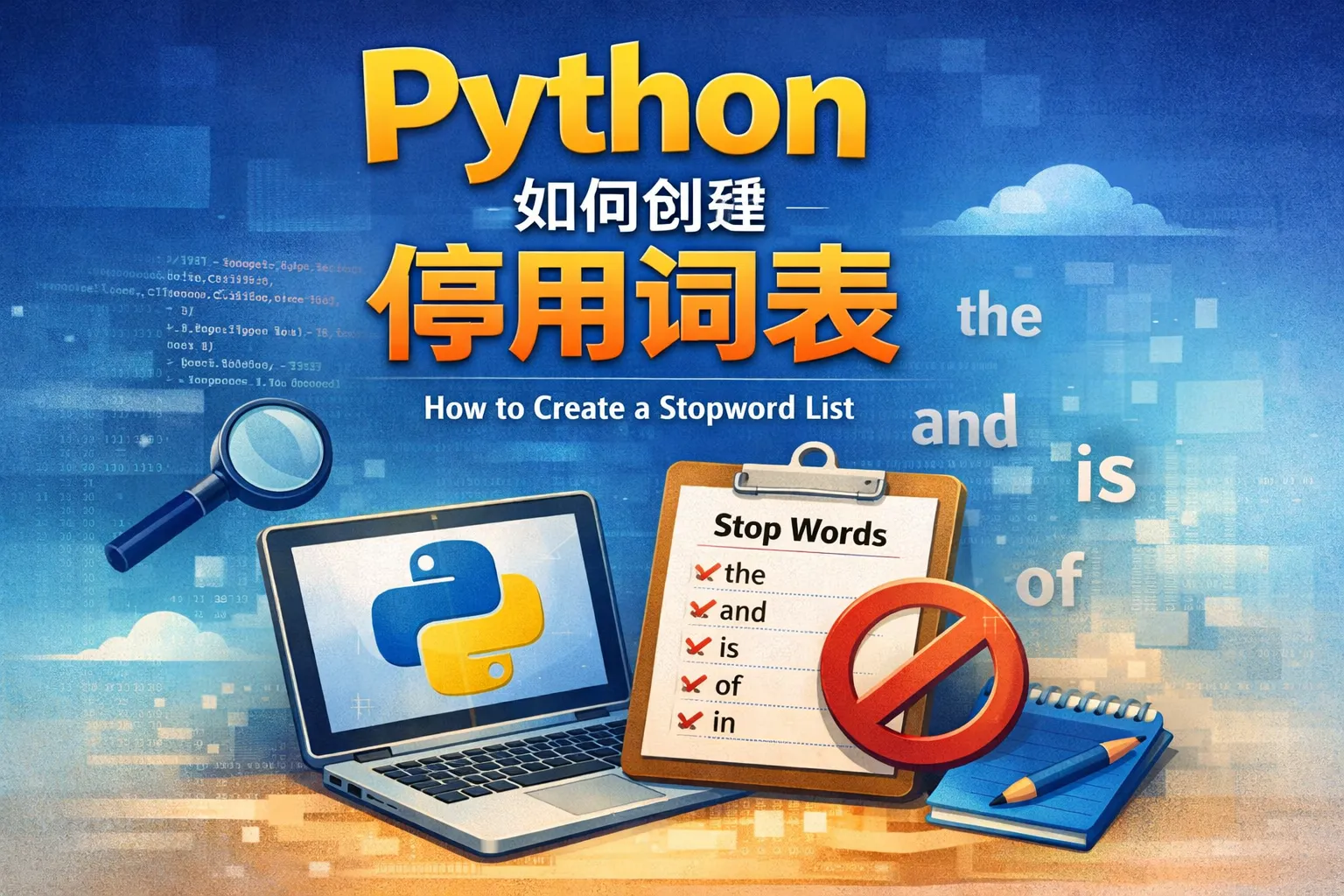 python如何创建停用词表