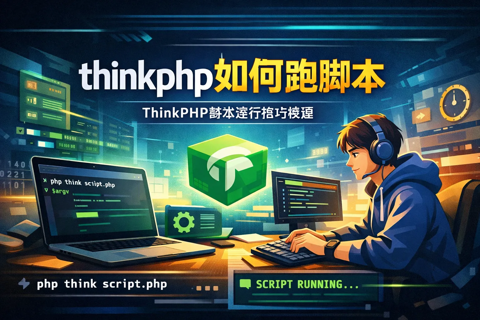 thinkphp如何跑脚本